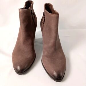 Franco Sarto Brown Ankle Booties